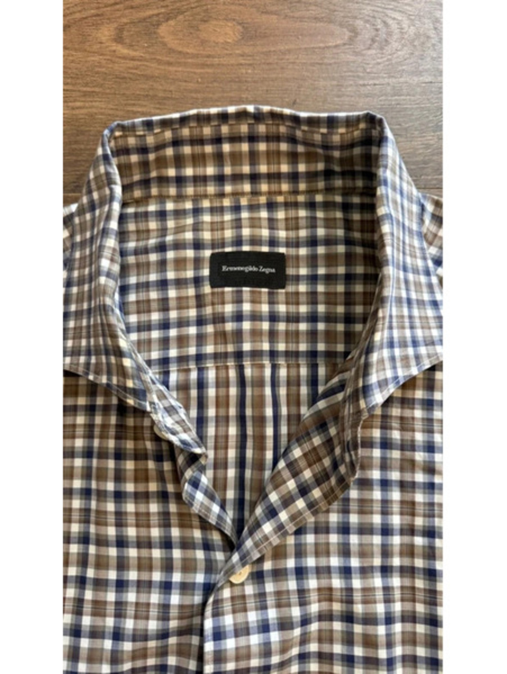 Ermenegildo Zegna Shirt Lot 2 XL Plaid Made in Turkey